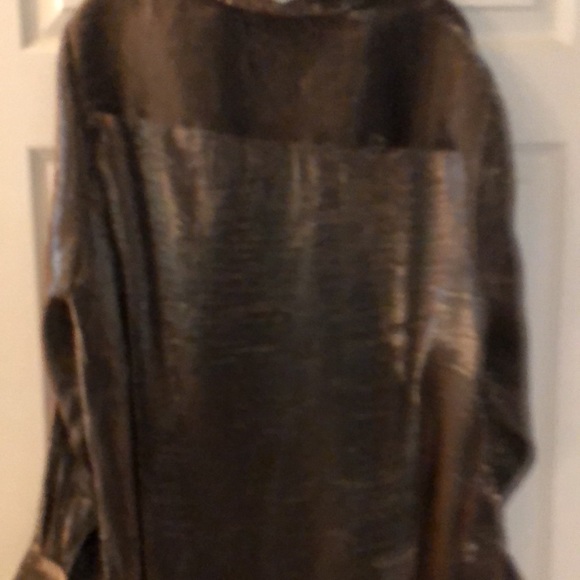 Elementz Woman Sparkly Shimmering Shirt. Even rhinestone buttons sparkle - Picture 6 of 8